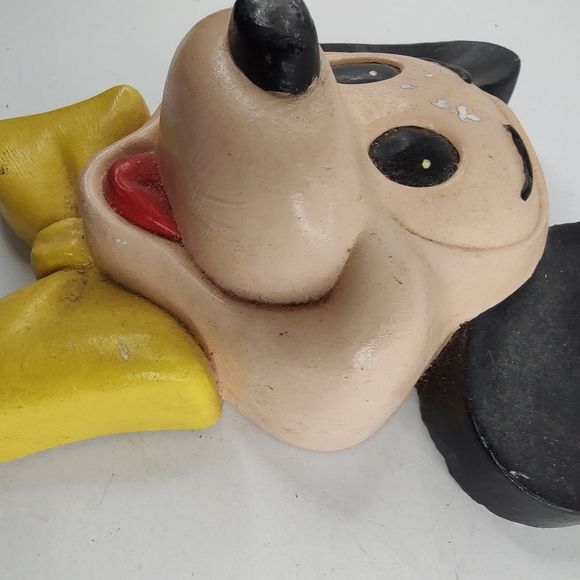 Vintage Mickey Mouse Face Bust Chalkware As Is HTF - Picture 2 of 11